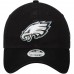 Women's Philadelphia Eagles New Era Black Secondary Core Classic 9TWENTY Adjustable Hat 3066884